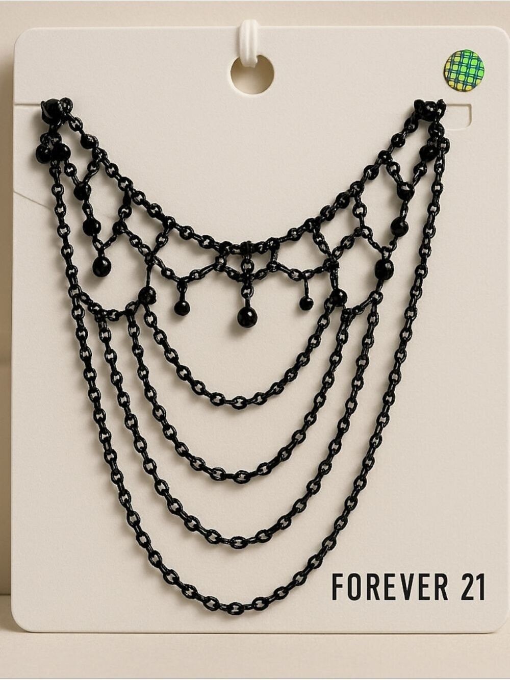 Forever 21 Black Layered Necklace